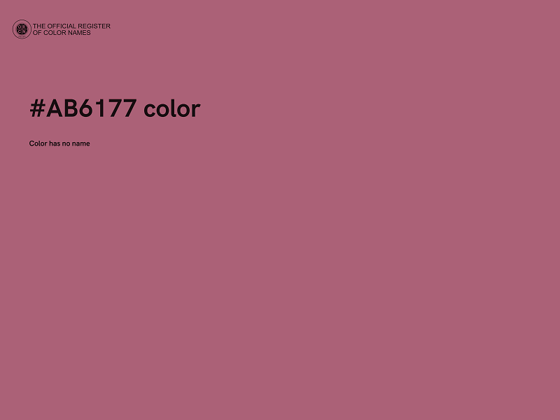 #AB6177 color image