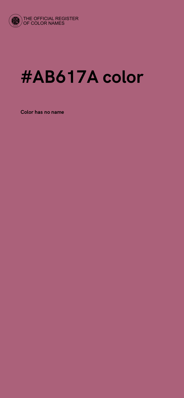#AB617A color image