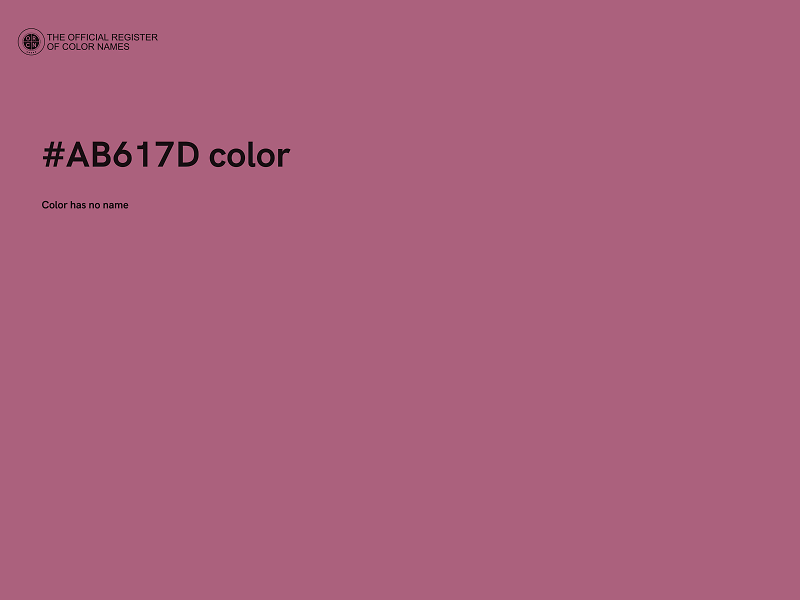 #AB617D color image