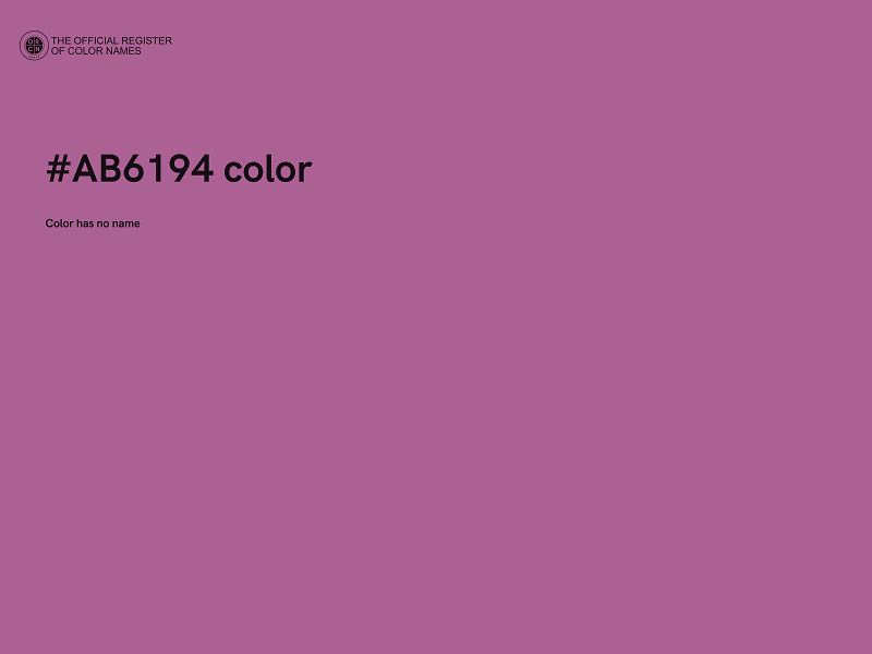 #AB6194 color image