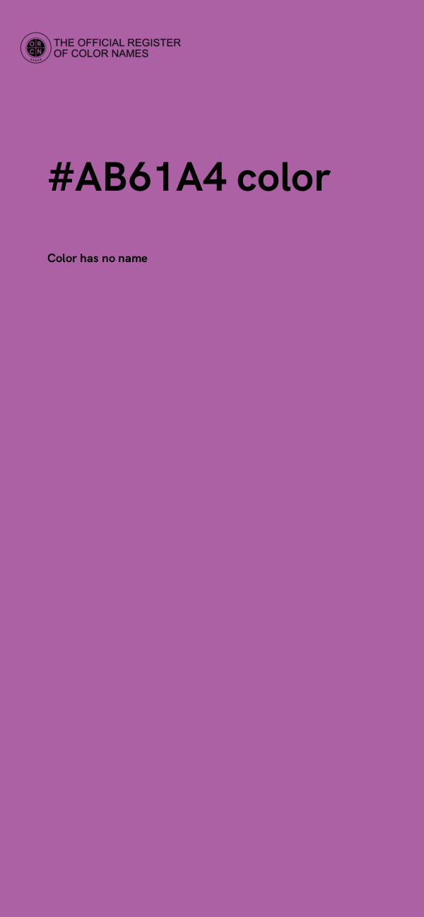 #AB61A4 color image