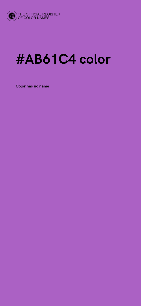 #AB61C4 color image