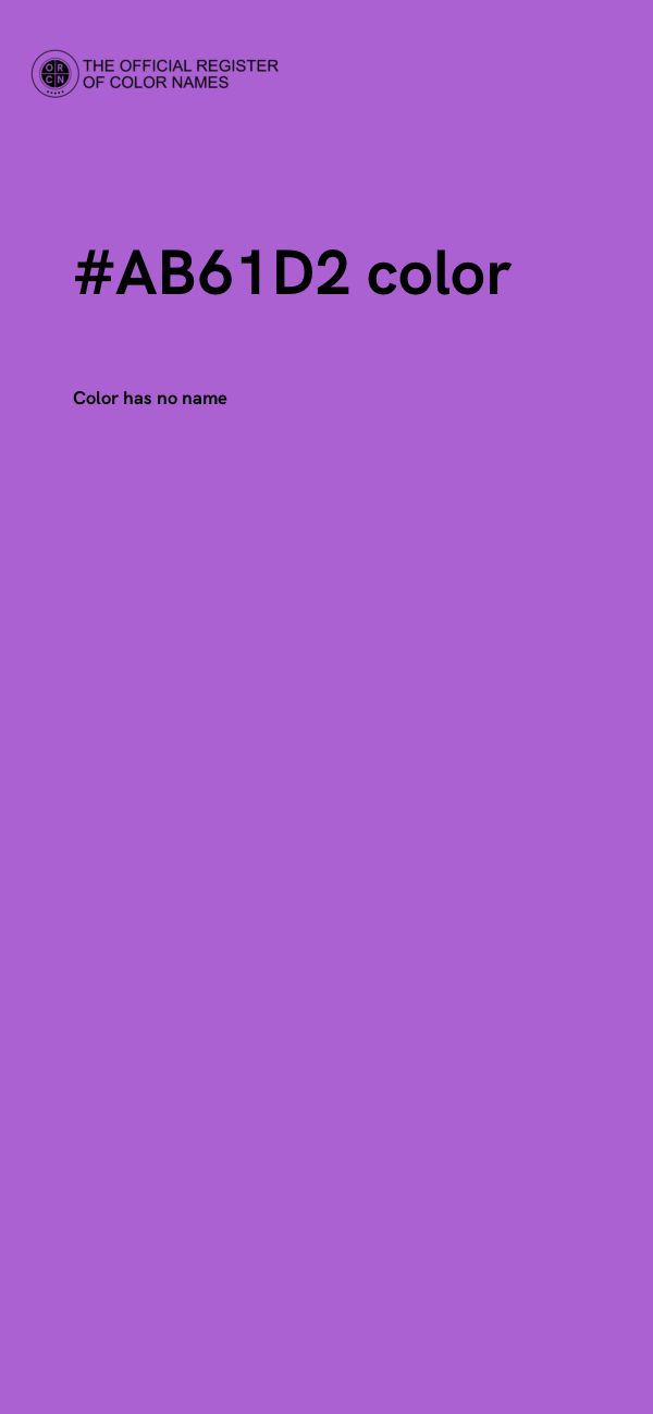 #AB61D2 color image