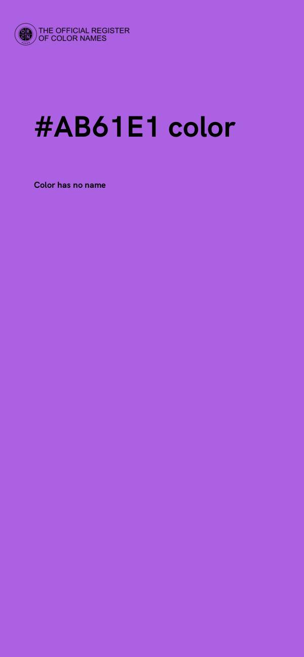 #AB61E1 color image