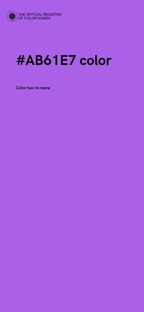 #AB61E7 color image