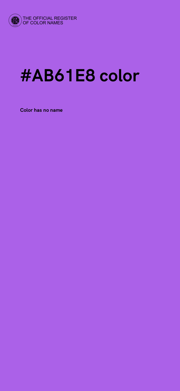 #AB61E8 color image