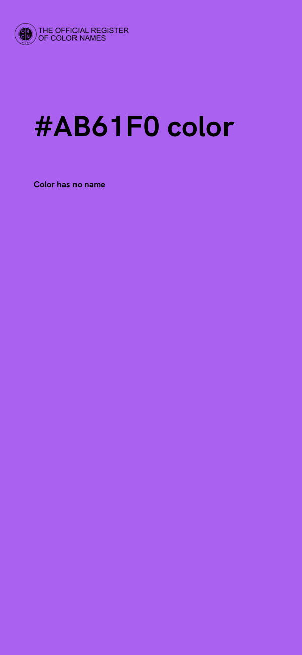 #AB61F0 color image