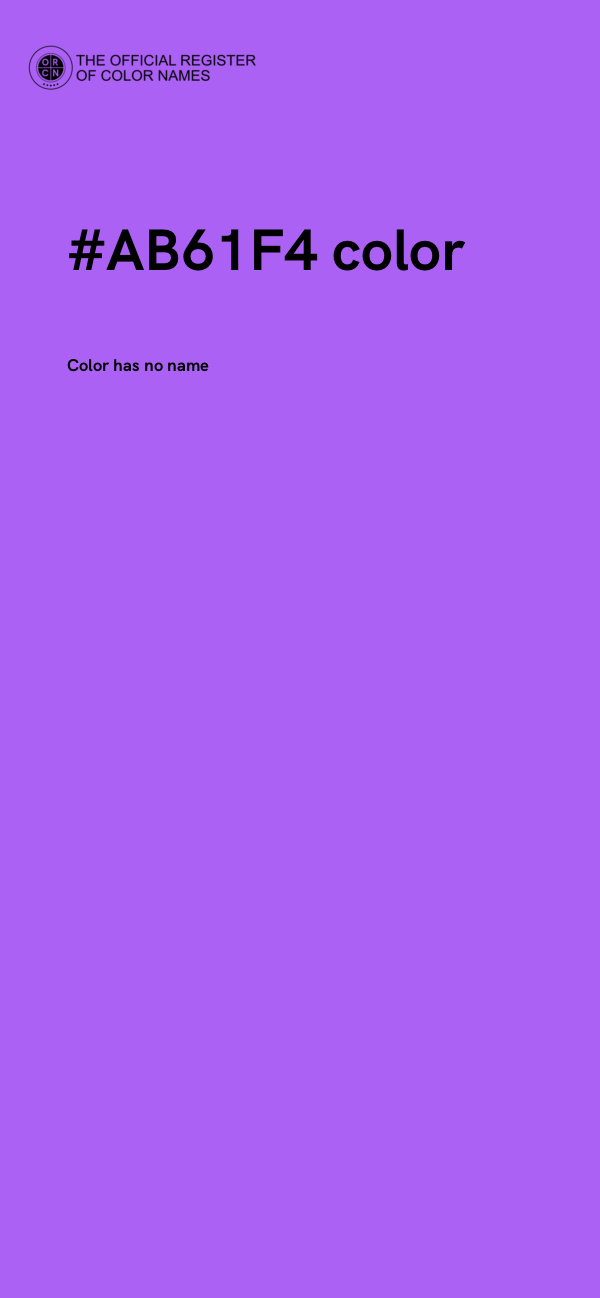 #AB61F4 color image