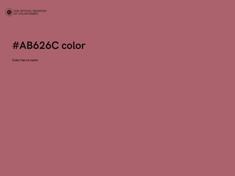 #AB626C color image