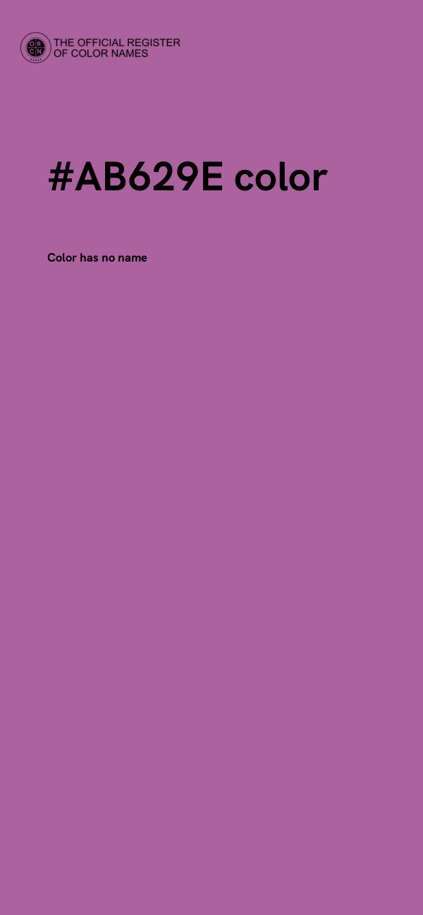 #AB629E color image