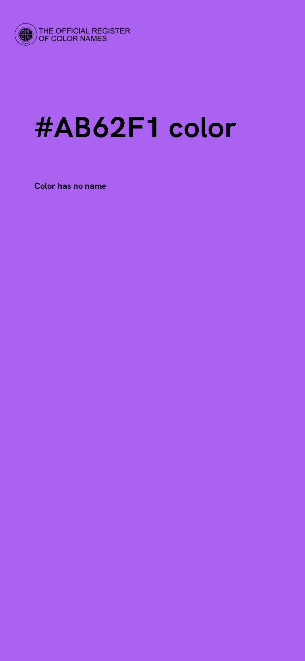 #AB62F1 color image