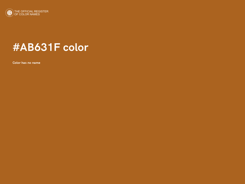 #AB631F color image