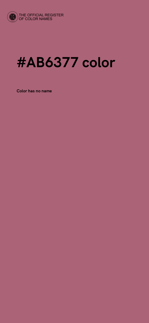 #AB6377 color image