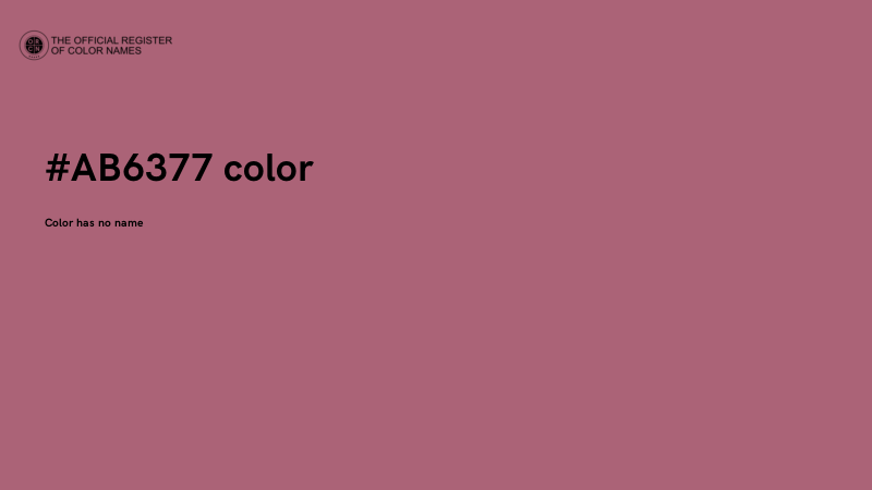 #AB6377 color image