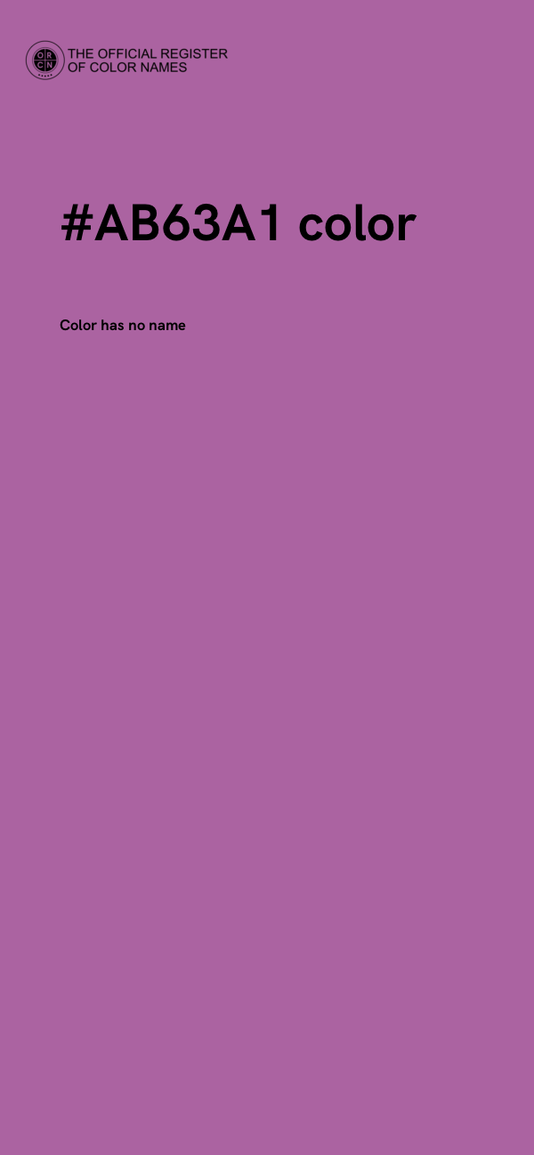 #AB63A1 color image