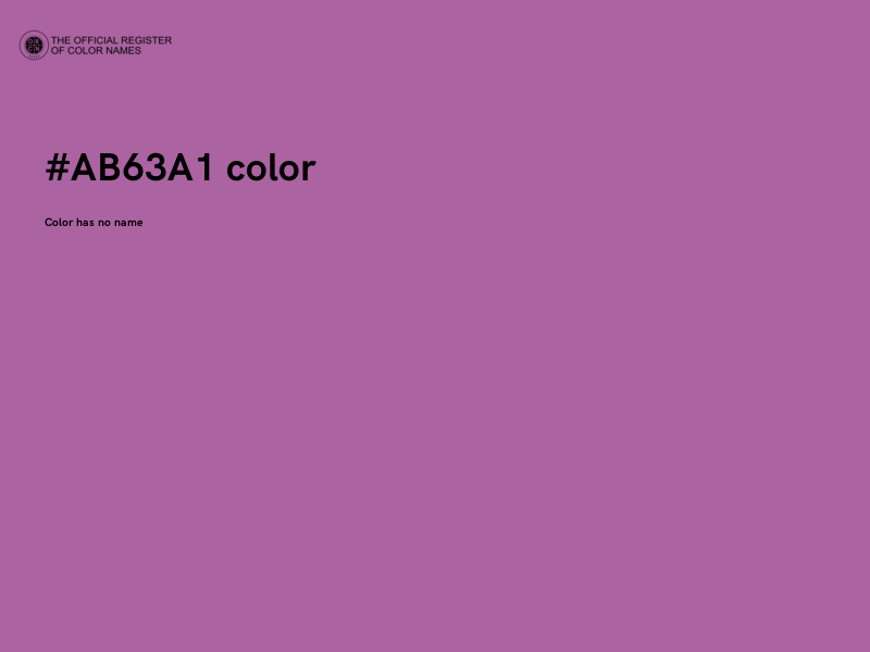 #AB63A1 color image