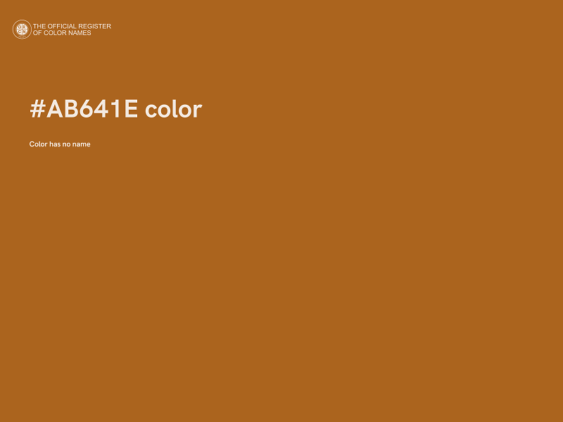 #AB641E color image