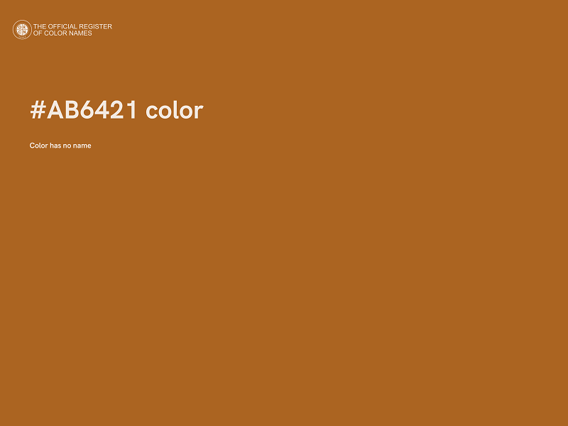 #AB6421 color image