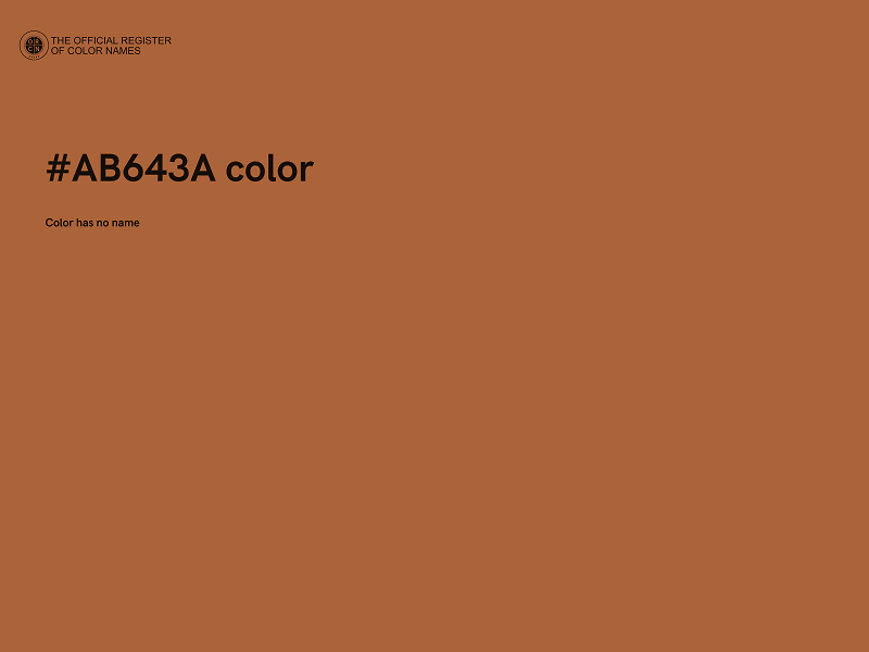 #AB643A color image