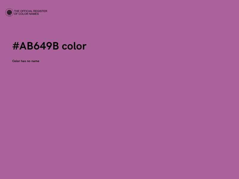 #AB649B color image