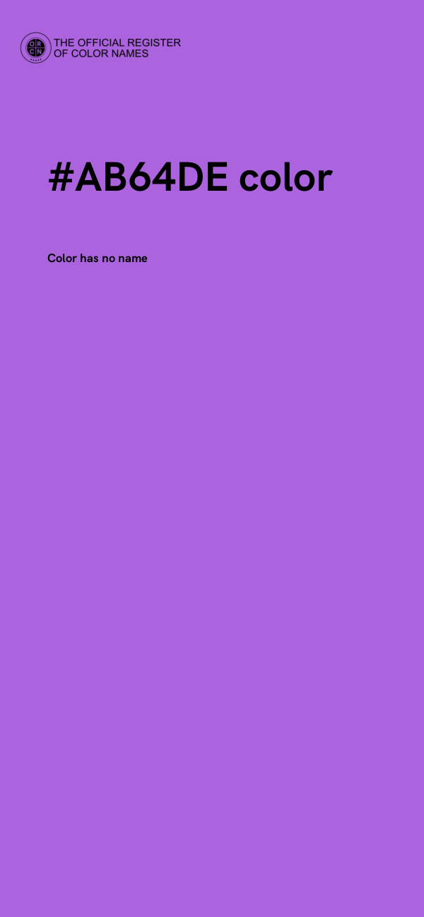#AB64DE color image