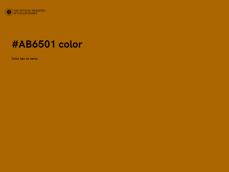 #AB6501 color image