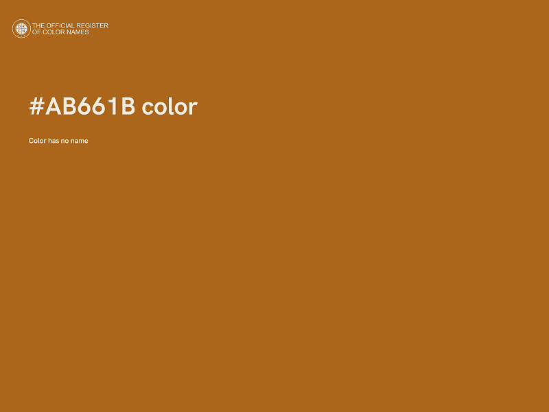 #AB661B color image