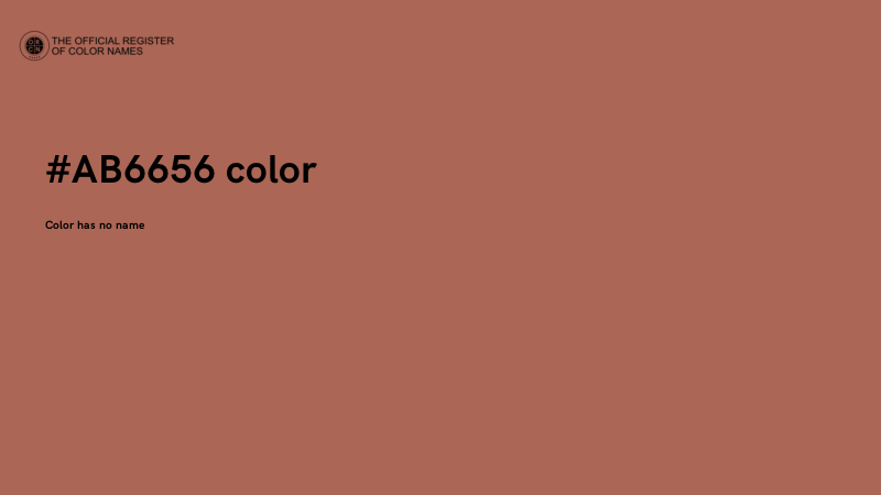 #AB6656 color image
