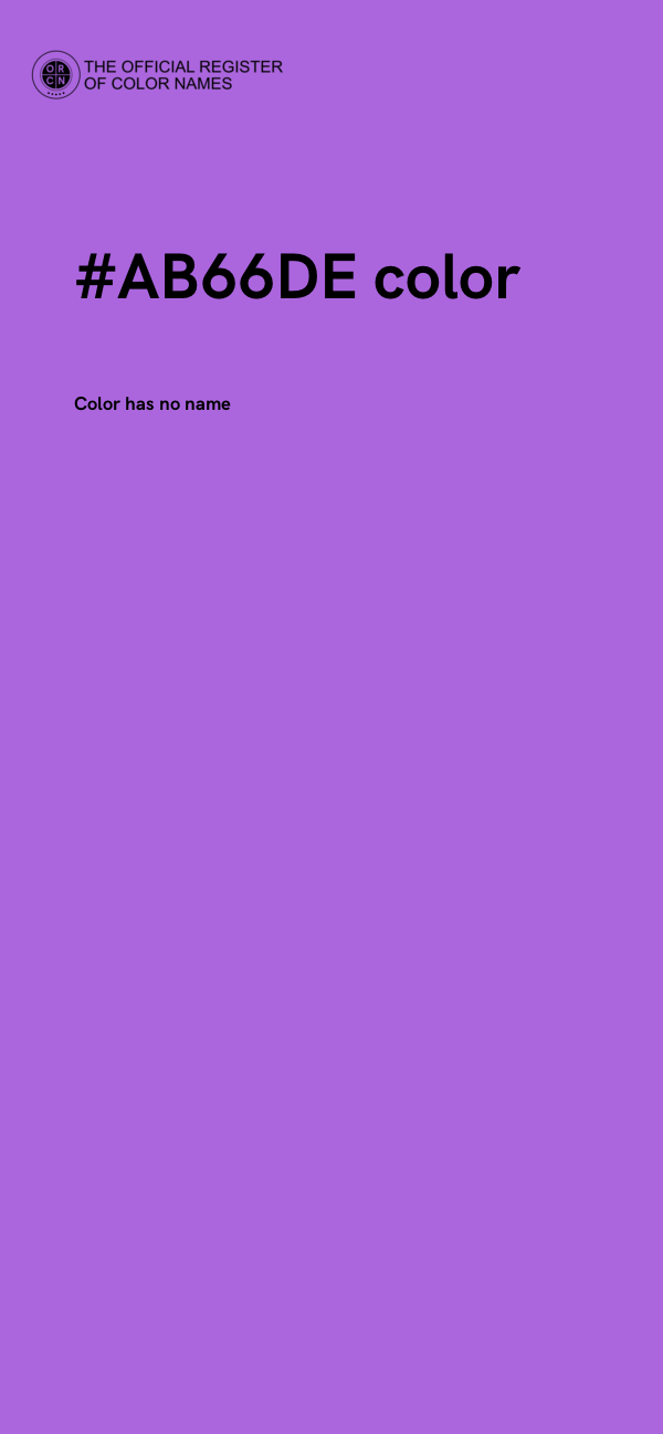 #AB66DE color image