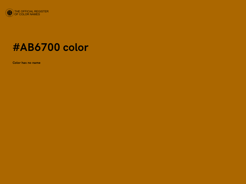 #AB6700 color image