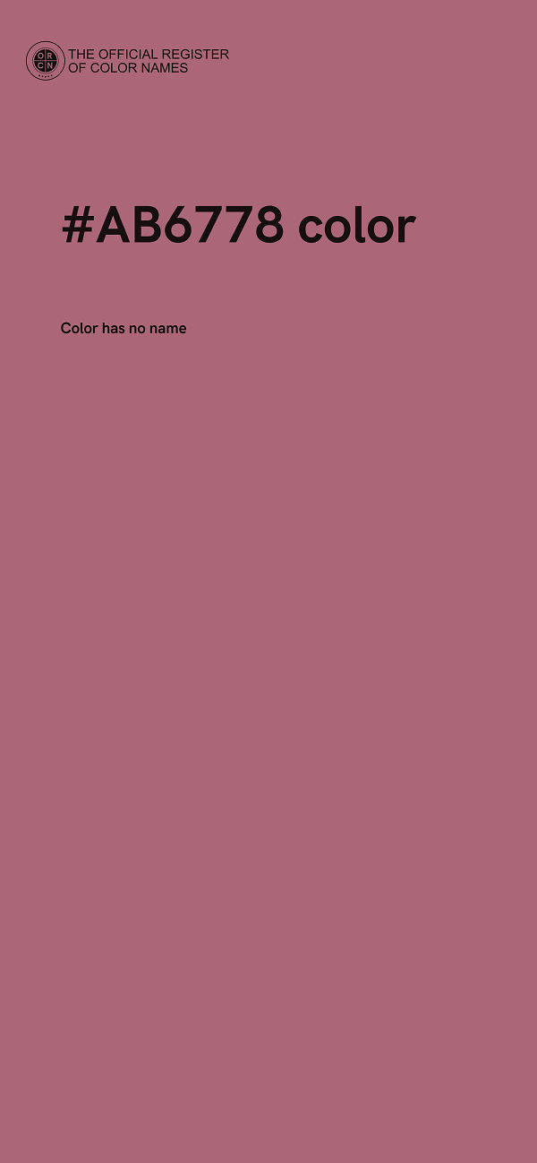#AB6778 color image
