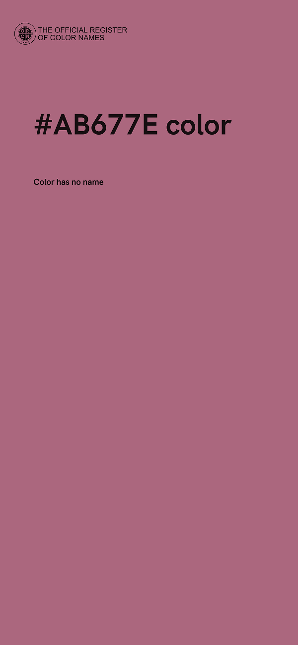 #AB677E color image