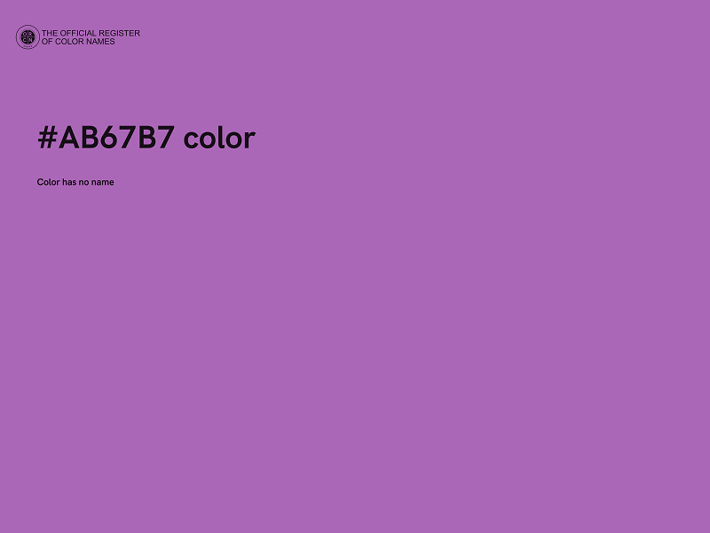 #AB67B7 color image