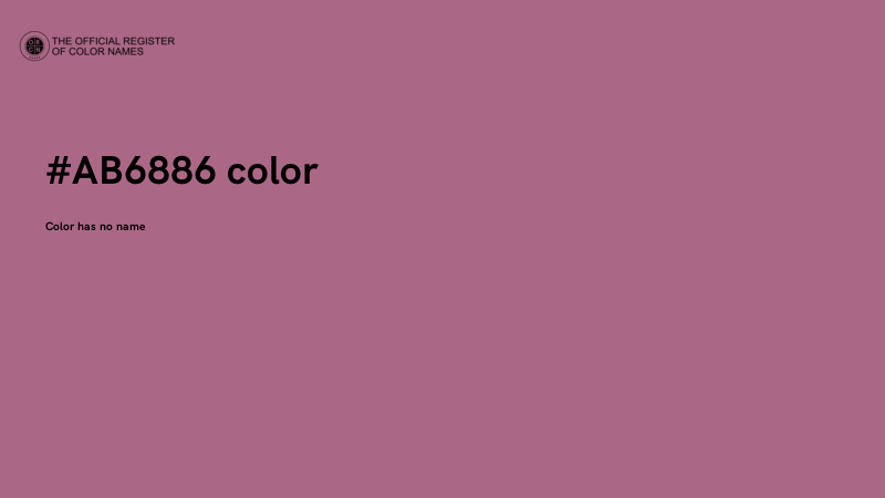 #AB6886 color image