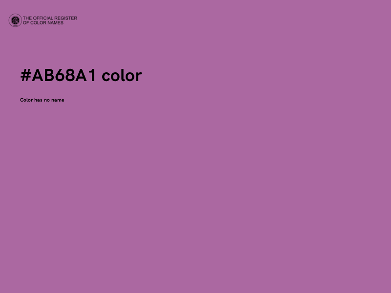 #AB68A1 color image
