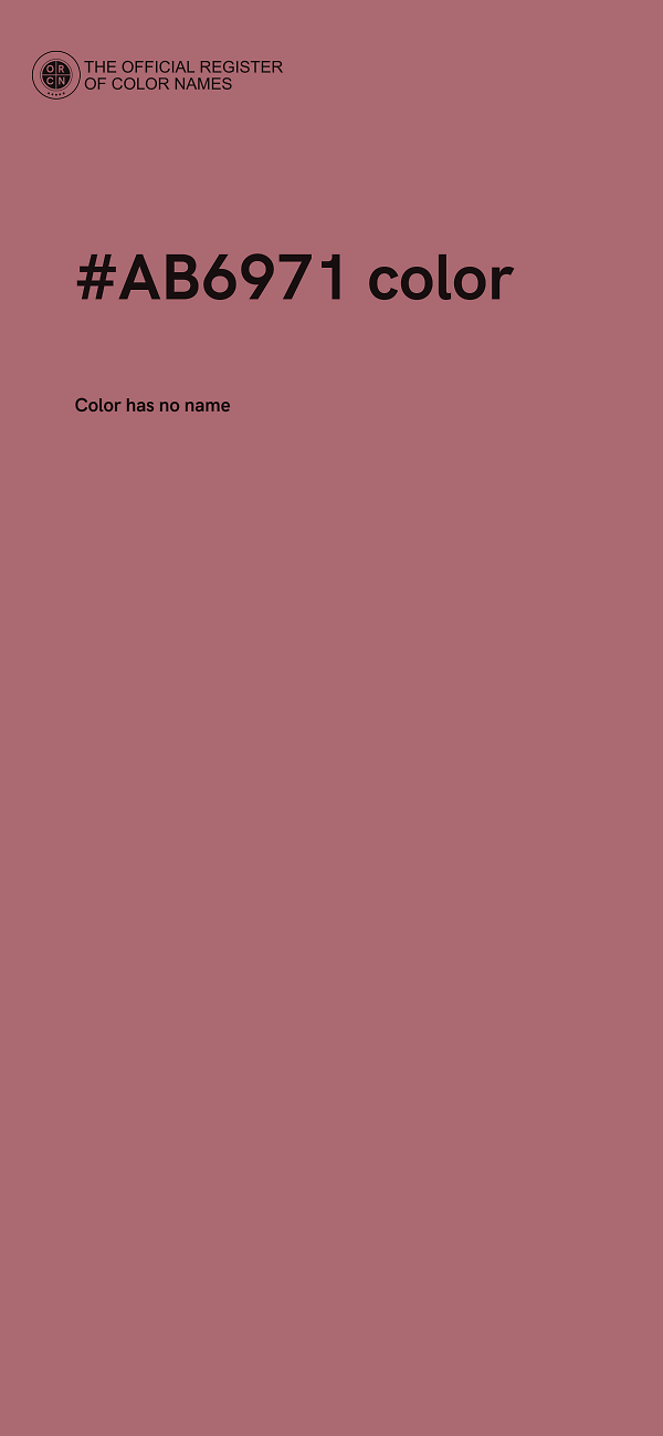 #AB6971 color image