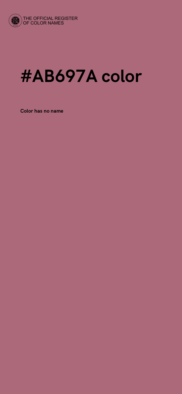 #AB697A color image