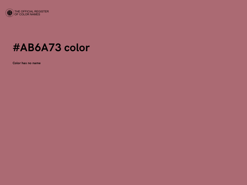 #AB6A73 color image