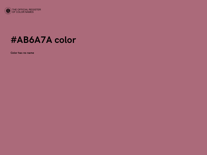 #AB6A7A color image