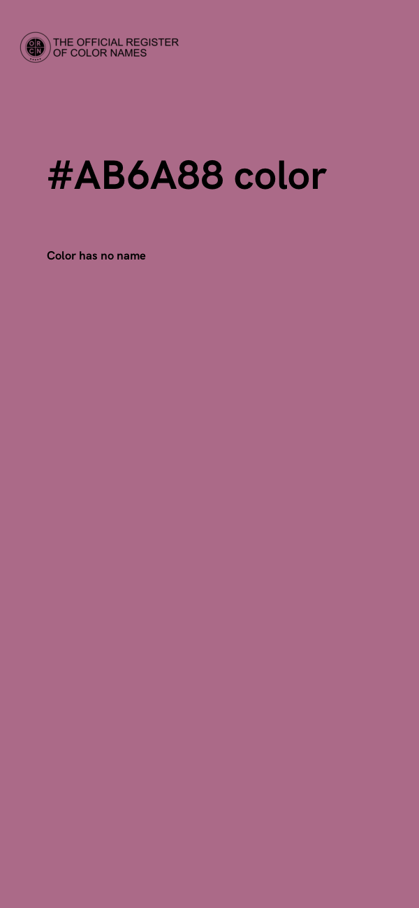 #AB6A88 color image