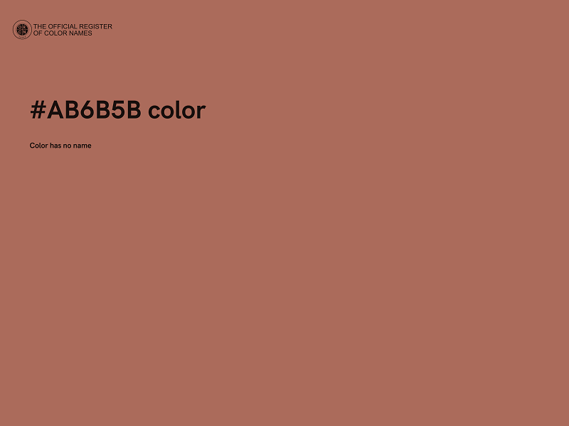 #AB6B5B color image