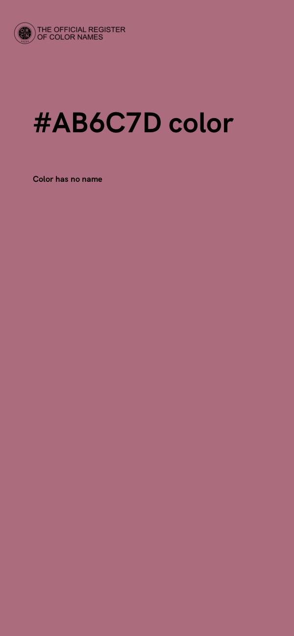 #AB6C7D color image