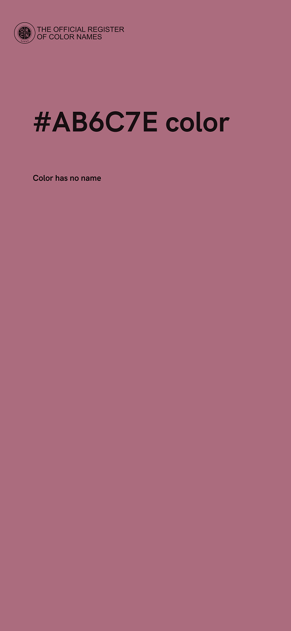 #AB6C7E color image