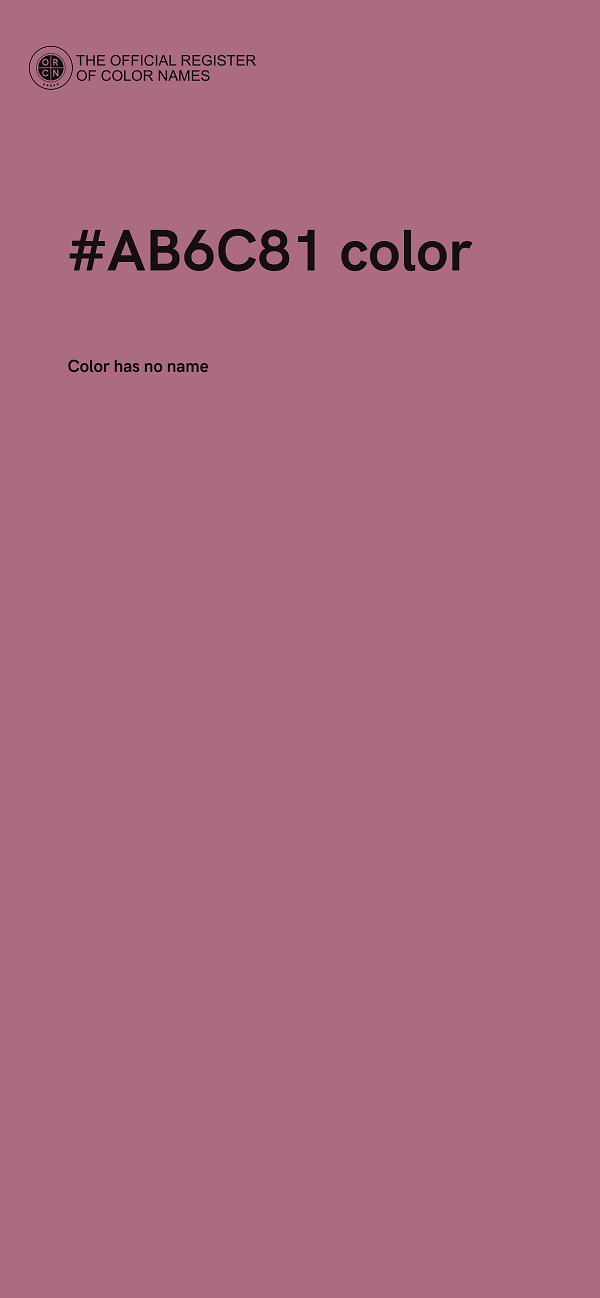 #AB6C81 color image