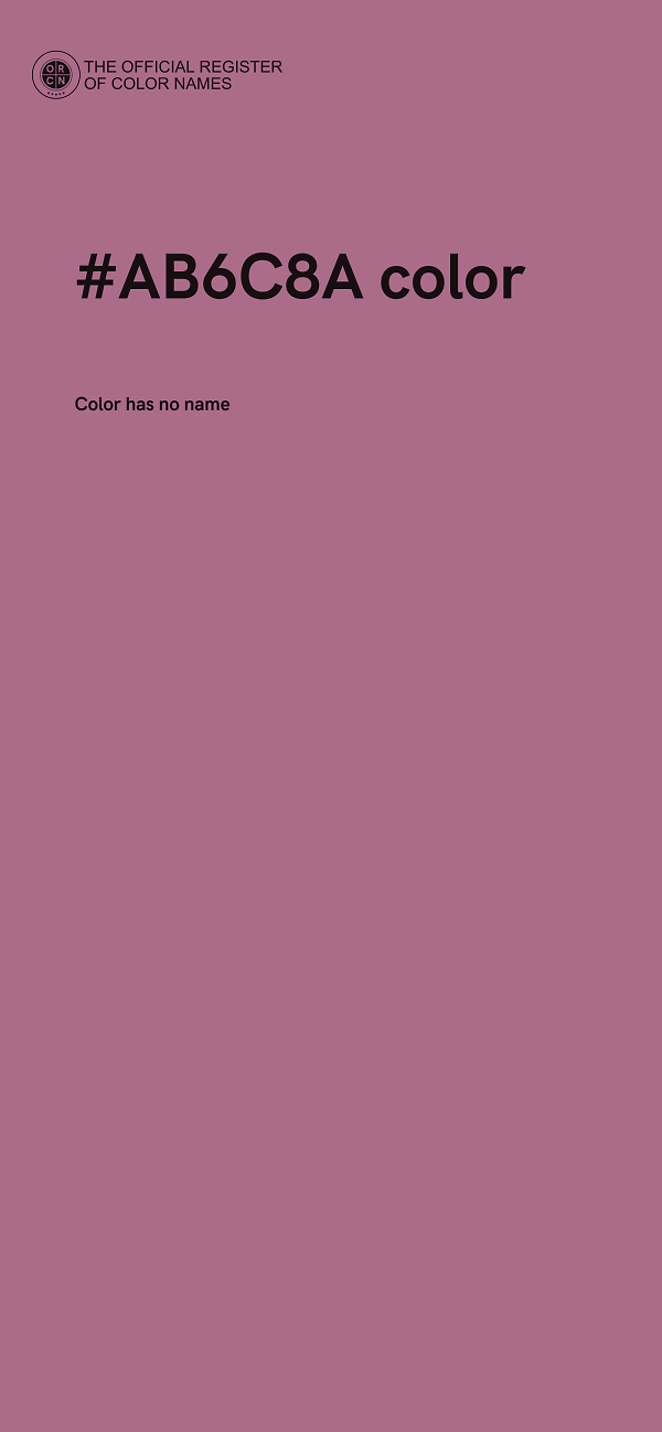 #AB6C8A color image