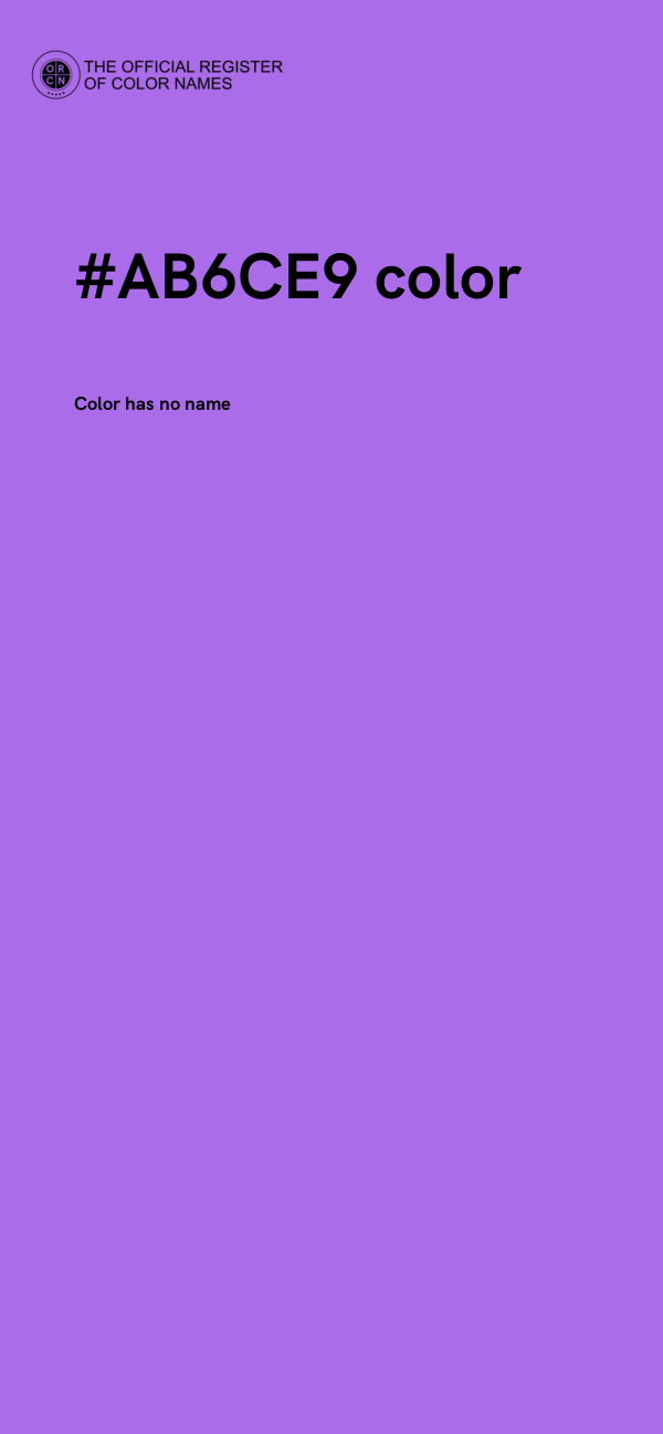 #AB6CE9 color image