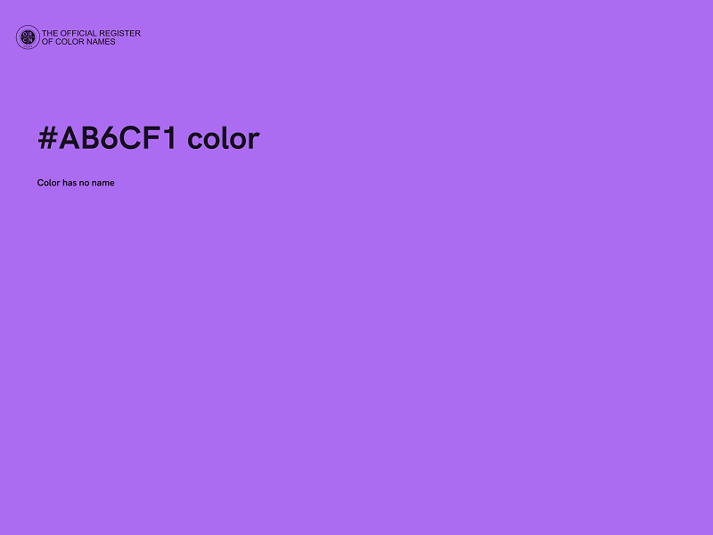 #AB6CF1 color image