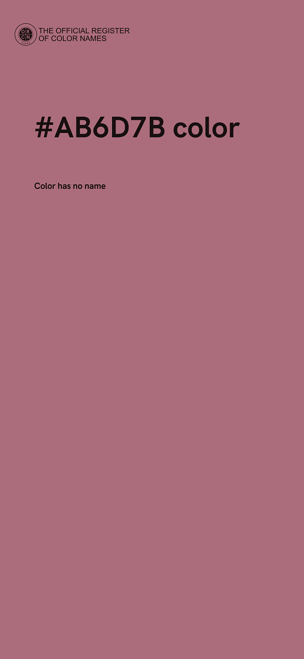#AB6D7B color image