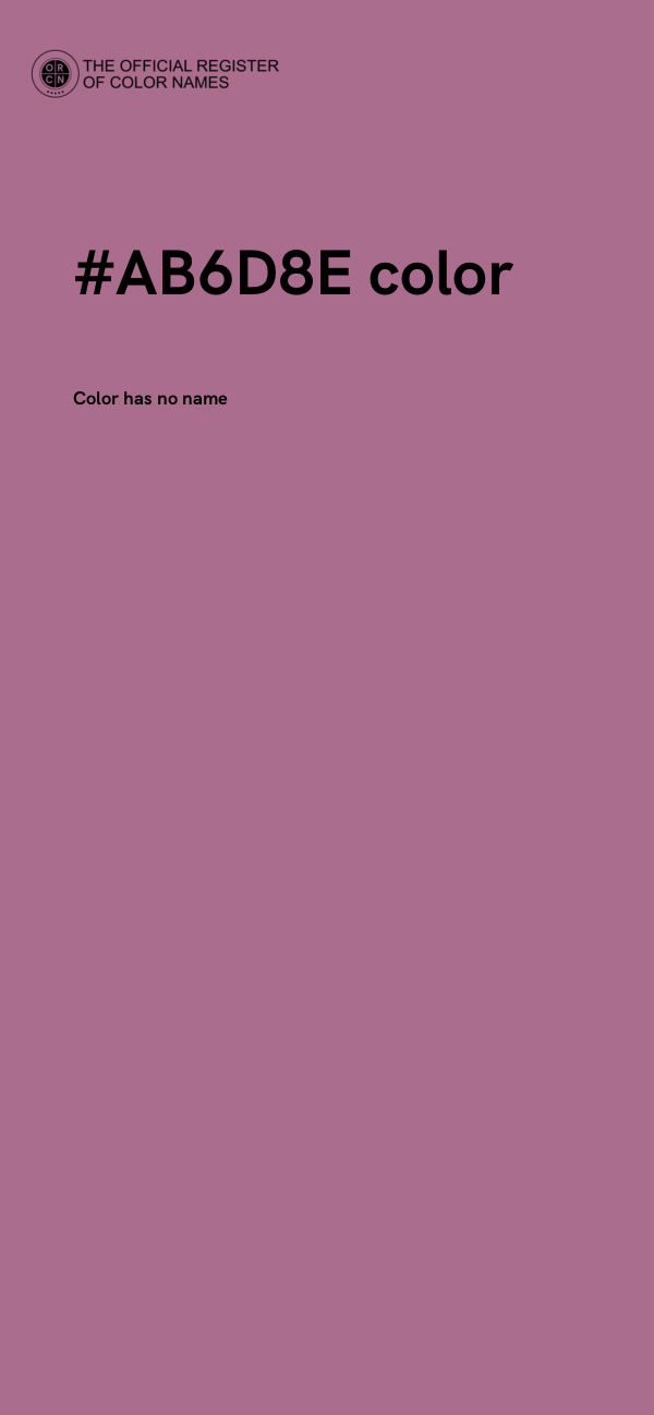 #AB6D8E color image