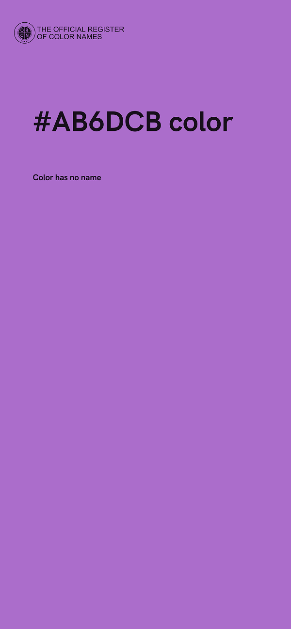 #AB6DCB color image